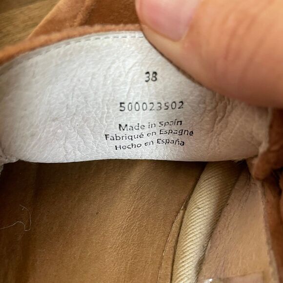 Free People Flats Velvet Slip On Loafer Dusty Pink Slides Mules Size 7 /38 - Picture 7 of 7